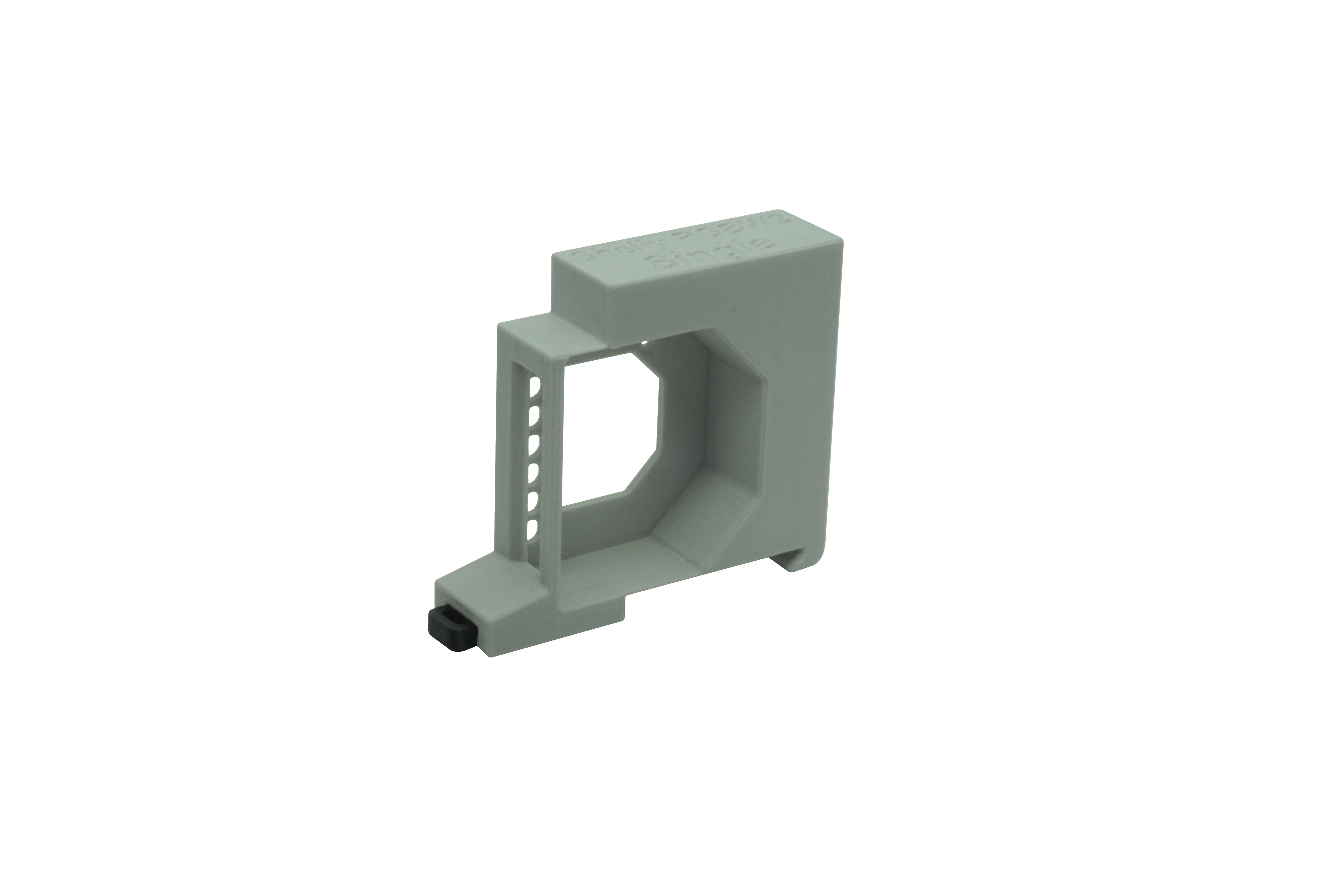 Hutschienenhalter / Adapter Single für Shelly RGBW 2, für DIN Schiene 35mm, Farbe: Grau