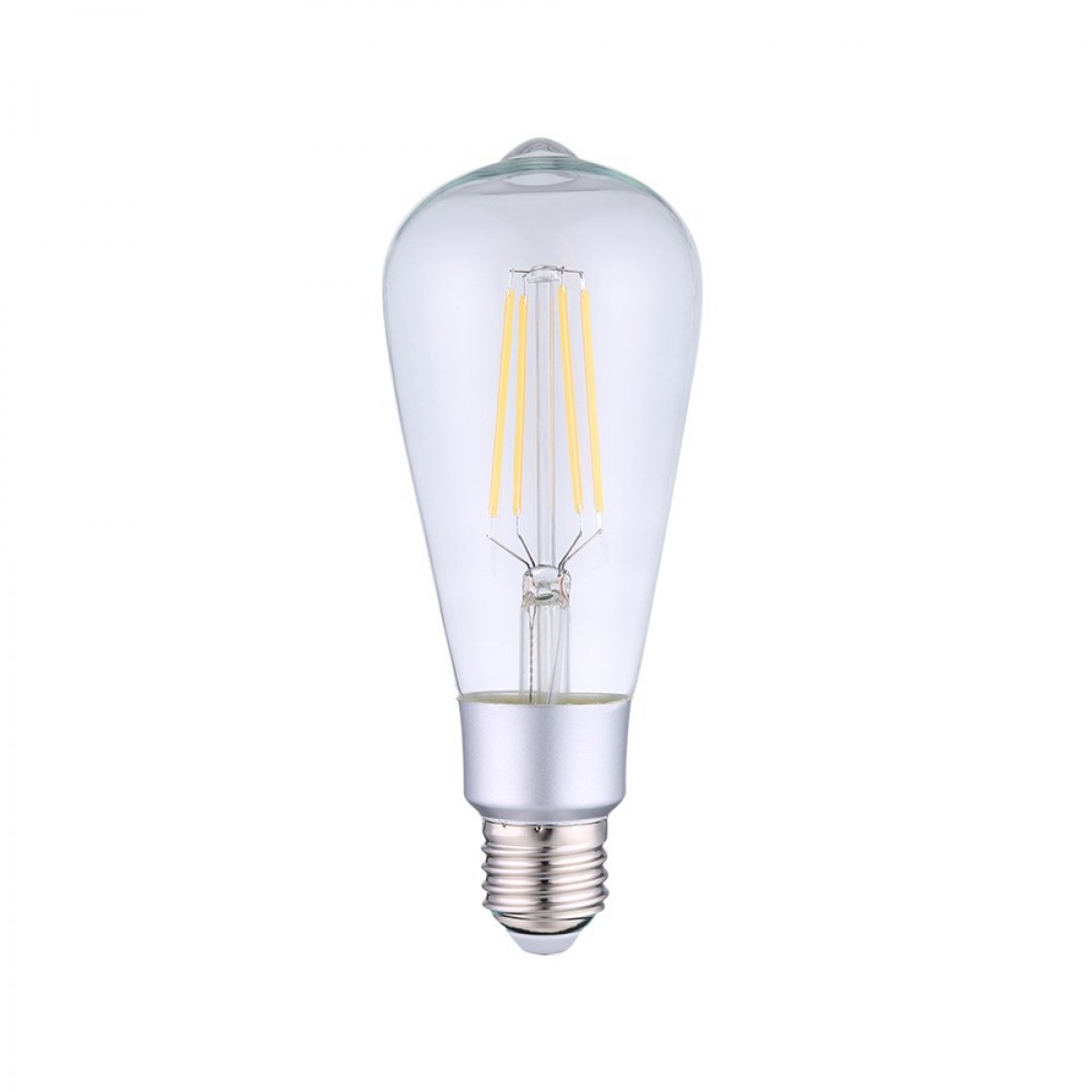 Shelly Vintage ST64 WLAN LED Lampe, warmweiß, dimmbar, E 27 Sockel, 7 Watt, 2.700 K