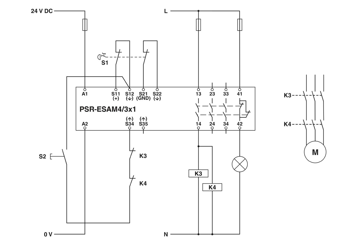 Phoenix Contact Sicherheitsrelais 2900509, PSR-SCP- 24UC/ESAM4/3X1/1X2/B, 3xFreigabestrompfad, 1xMeldekontakt