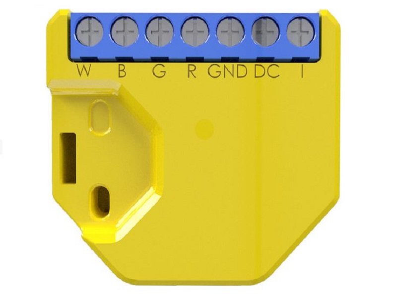Shelly RGBW-2 WiFi-gesteuerter LED - Dimmer 12 - 24 V, mit Messfunktion, Alexa und Google Home geeignet