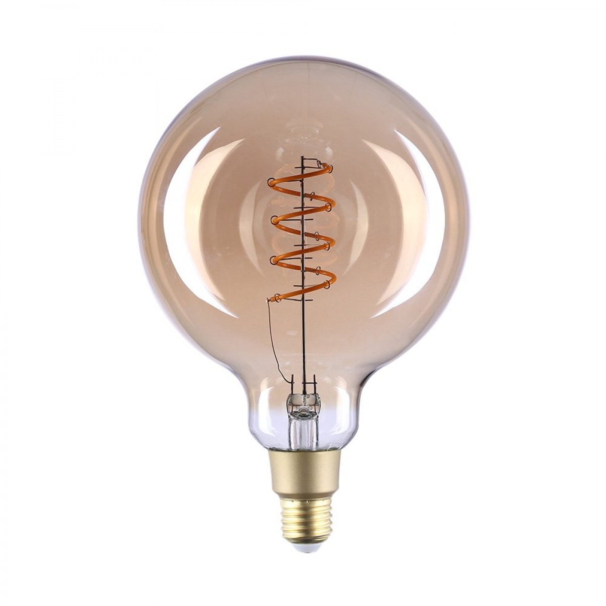 Shelly Vintage G125 WLAN LED Lampe, warmweiß, dimmbar, E 27 Sockel, 4 Watt, 2.700 K