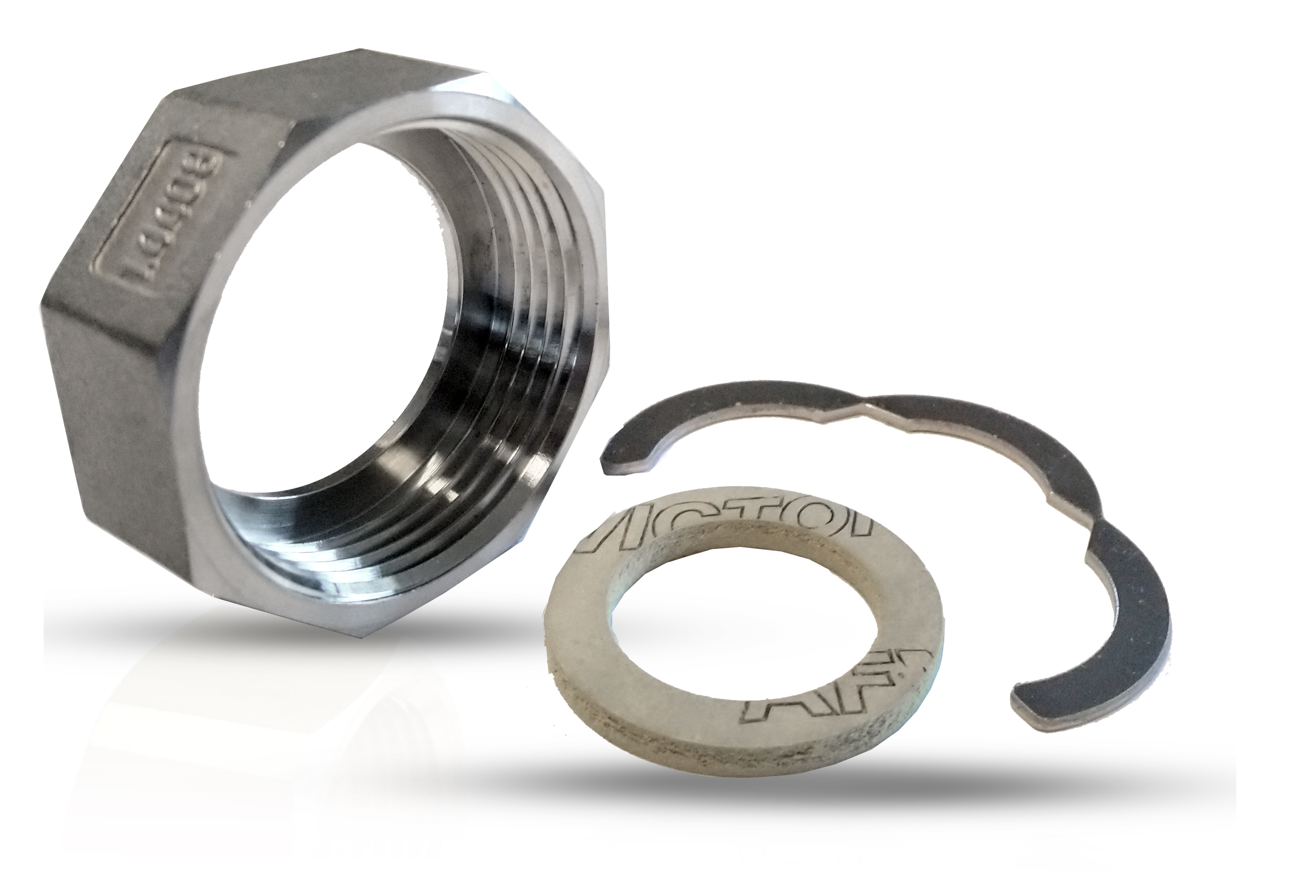 Edelstahl Wellrohrverschraubungs-Set DN 50 ( 2 1/2" ), Werkstoff 1.4408