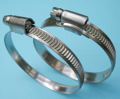 Schlauchschelle W1 Stahl verzinkt, 12 mm Bandbreite, Spannbereich 230-250 mm