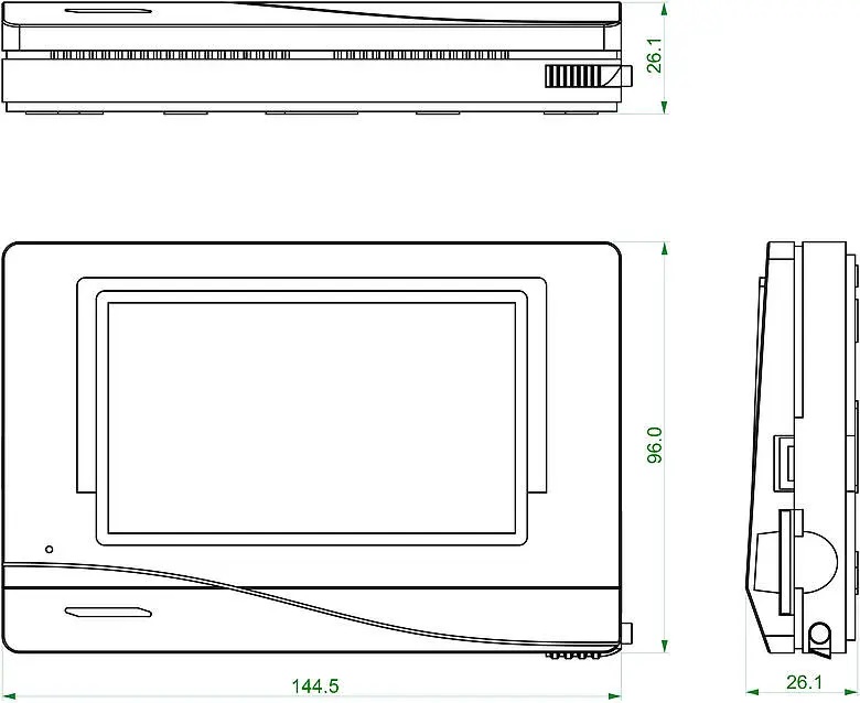 Technische Alternative CAN-MTx2-WT, Touch Monitor x2 4,3", weiß