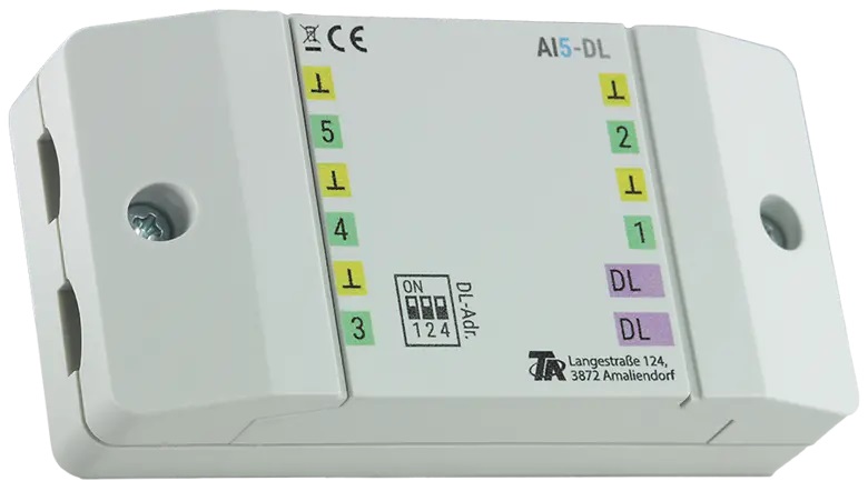 Technische Alternative DL-Erweiterungsmodul AI5-DL für 5 Analogeingänge