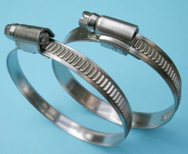 Schlauchschelle W1 Stahl verzinkt, 12 mm Bandbreite, Spannbereich 170-190 mm