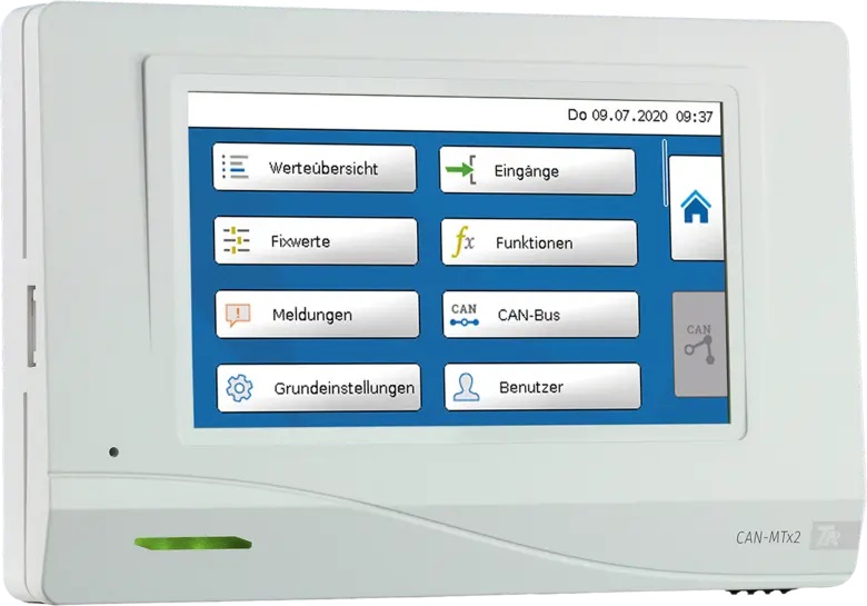Technische Alternative CAN-MTx2-WT, Touch Monitor x2 4,3", weiß