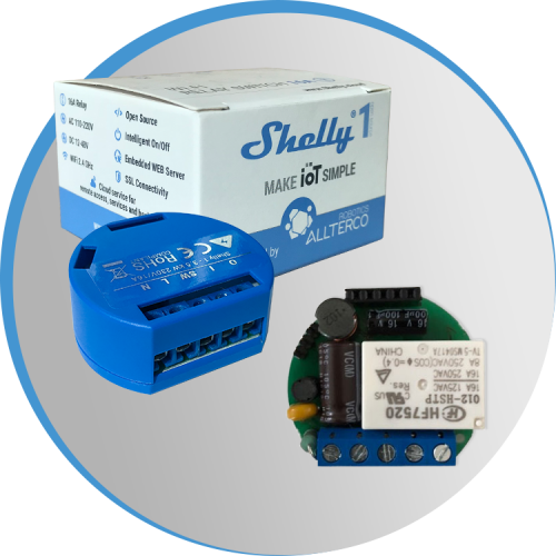 Shelly 1 Open Source WiFi, Smart WiFi Relais Switch, potentialfreies WiFi Relais, WLAN Schalter, Alexa und Google Home