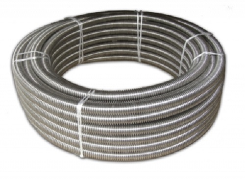 10 Meter Edelstahlwellrohr DN 50 Normalgewellt (Ringbund)