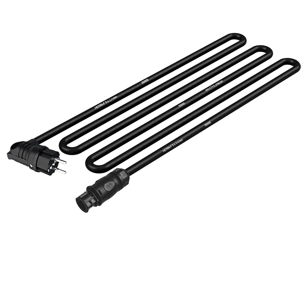 AC-Anschlusskabel 2,5 mm², mit Betteri-Buchse BC01-3F22-15 (weiblich/female) zu Schuko-Stecker gewinkelt, (für z. B. Hoymiles Wechselrichter), Länge 15 m