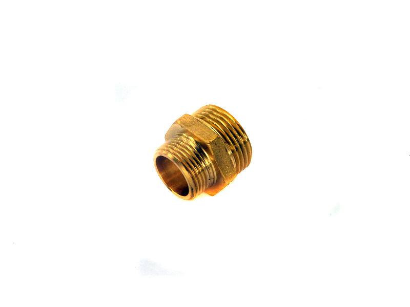 Messing Reduziernippel 1/2" AG x 3/8" AG
