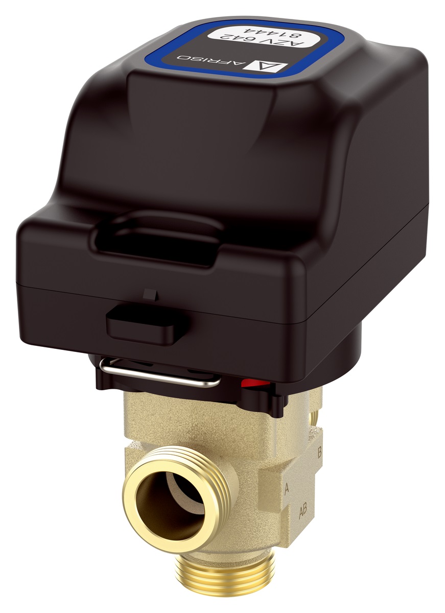 Afriso motorisches 3-Wege Zonenventil AZV 643 3-W, 3 x 1" AG, Kvs 8,0 m³/h