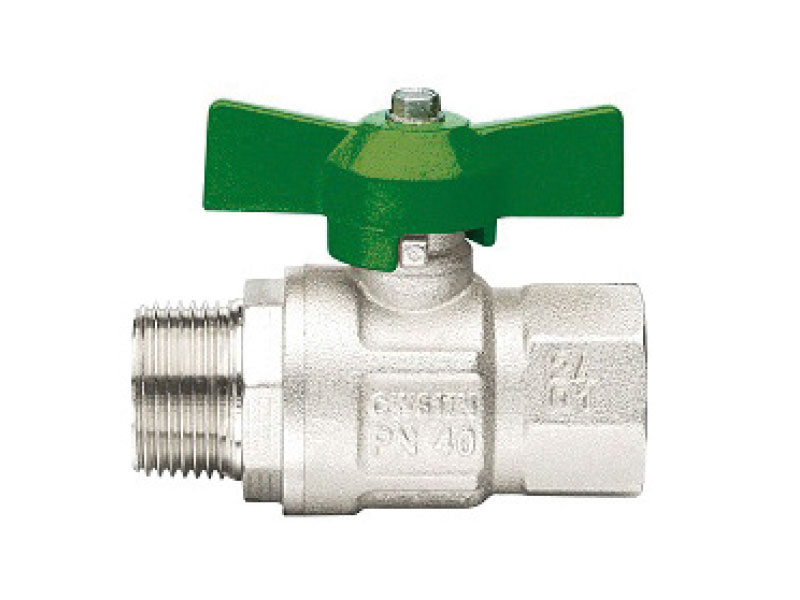Kugelhahn mit Flügelgriff 3/4'' IG x AG für Heizung und Trinkwasser