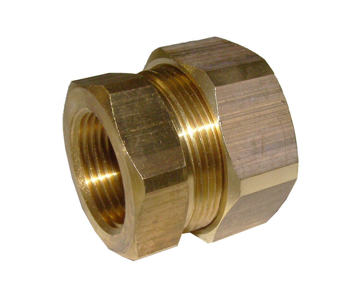 Schnellverschraubung für Edelstahlwellrohr metallisch dichtend DN 25 x 1" IG